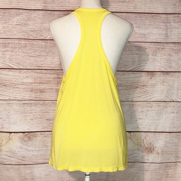 True Religion Yellow Racerback Tank Top Size XS - Picture 7 of 10